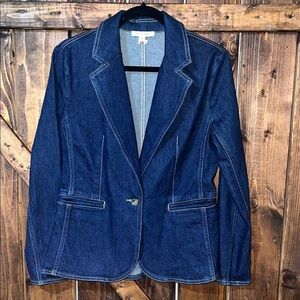 Classic Blue Denim Blazer